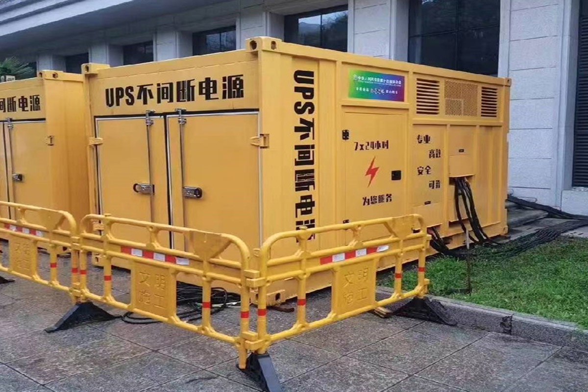 河北发电机租赁施工现场